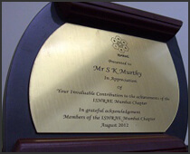 SHRAE – Mumbai Chapter Served as chapter president
                                                1997- 1998